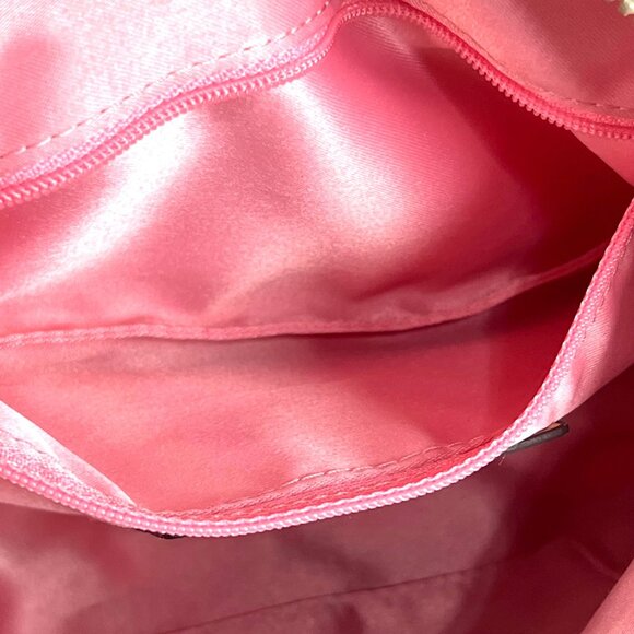 Coach Poppy Groovy Shoulder Bag Pink Orange Signature Pop Art Canvas Keychains - Picture 10 of 14